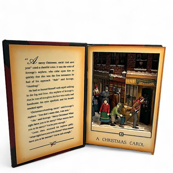 VTG Dept 56 A Christmas Carol Charles Dickens Animated Music Book